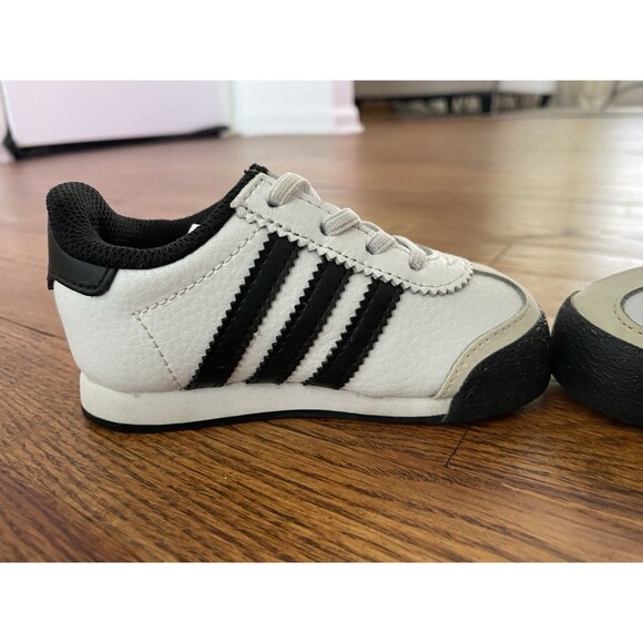 Adidas Samoa I Toddler OG Cloud White-Core Black Size 5.5 Sneakers Ortholite - Picture 6 of 16